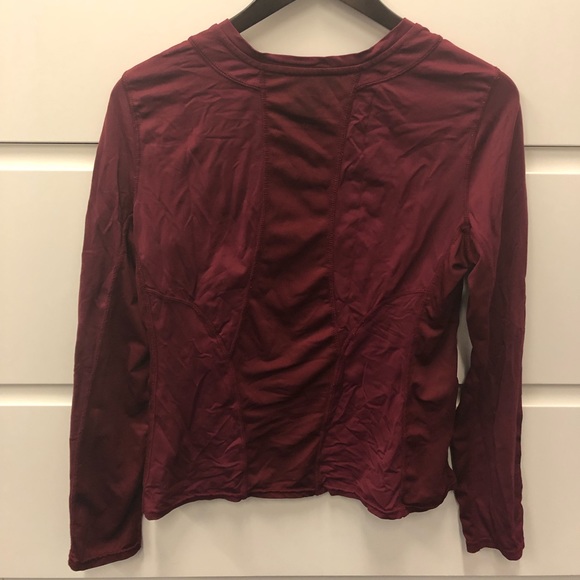 Maroon Danskin Workout Shirt - Picture 2 of 4